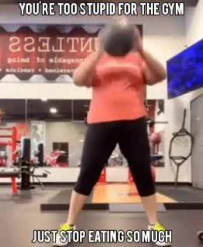 Apparently there aren't stupid gym bros and the only benefit to exercise is weight loss...