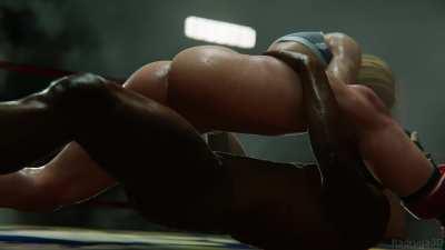 Cammy working on her splits (Madruga3D) [Street Fighter]