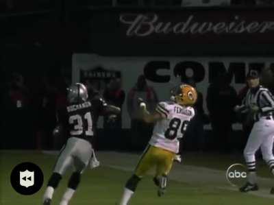 Prime Favre lighting up the Raiders on MNF a day after the death of his father. He would finish 22/30, 399 Yards, 4 TDs