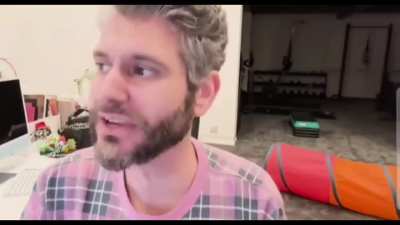 Ethan Klein does a nazi salute while addressing his 