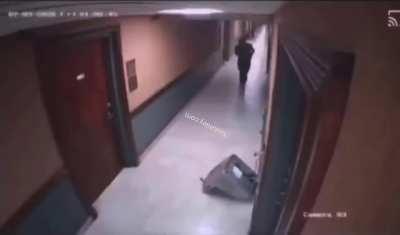 Woman Tries To Use The Bathroom in A Water Fountain