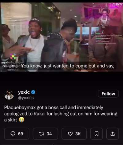 Max is another controlled streamer