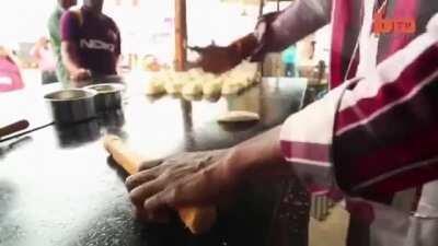 Pro street food cooks