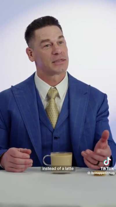 John Cena knows his espresso!