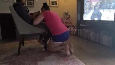 When the hubby has been playing all day and you're bored. Till the kids interrupt.