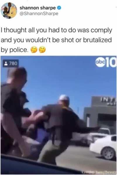 What's fucked up is that they discovered after cuffing him that he was the wrong guy so they charged him with resisting arrest instead