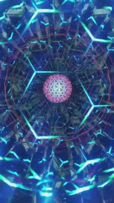 These kaleidoscopes are lit