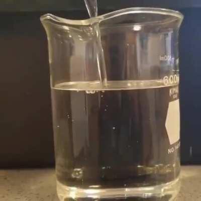 When the liquid has exactly the same refractive index as the glass