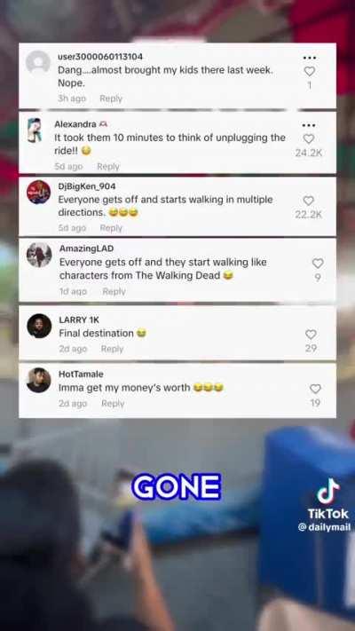 Rye playland ride malfunction