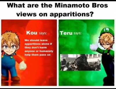 Don't ask Teru's opinions on apparitions