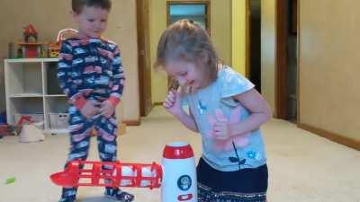 HMJB while I look down the tube of a pitching machine.