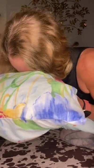 Farting on a pillow. Mind blow. 🤯😂🤤