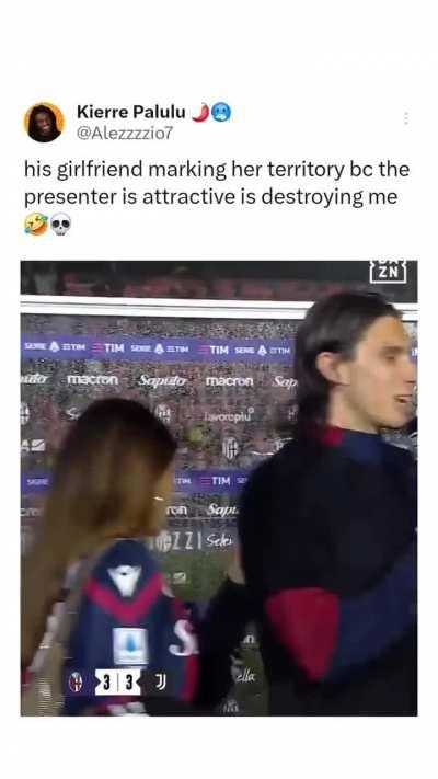 He's mine, everyone has to know, he's MINE!