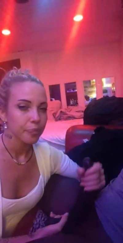 Blonde Taking Her Time With Blowjob