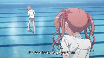 Misaka shoots her railgun yet again