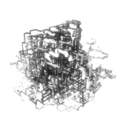 Pipe Dream Maze Cluster | Monochrome | 01-11-18 | by Xponentialdesign | 1 of 3 Sold on secondary market for 11tz