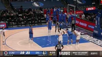 [Highlight] Luka draws a 3-point foul on Morris