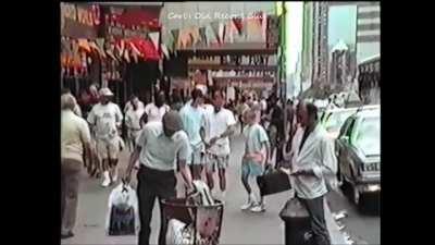 Sad Day for Pizza and Cars in NYC, 1977