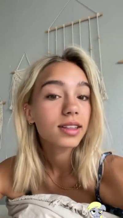 Lisa just after waking up