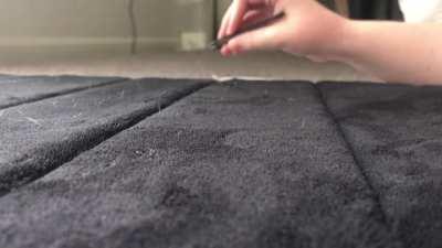 Plucking from a rug