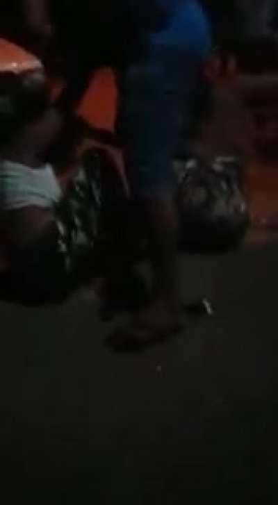 outside the bar fight