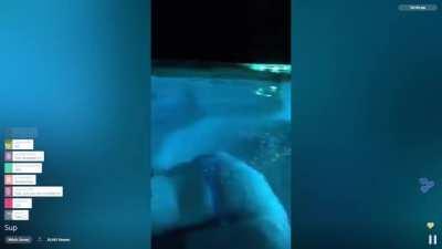 Mira shaking ass in hot tub