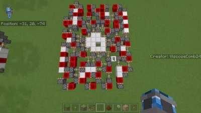 Redstone Block Only 4x4 Circle Door 266b (14x1x19)