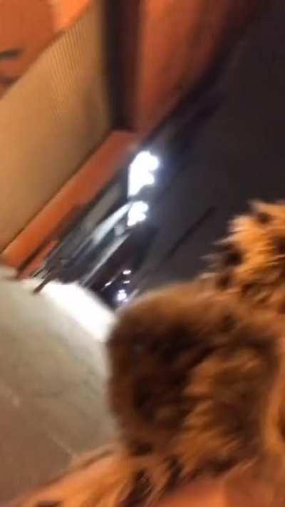 Hot Blonde Revealing In Public And Those Tits Are Wow