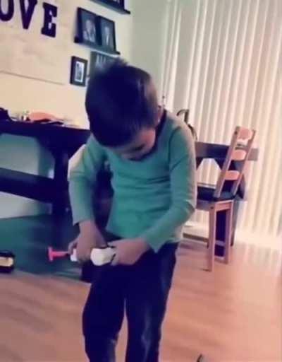 ... to crotch-test a gun.