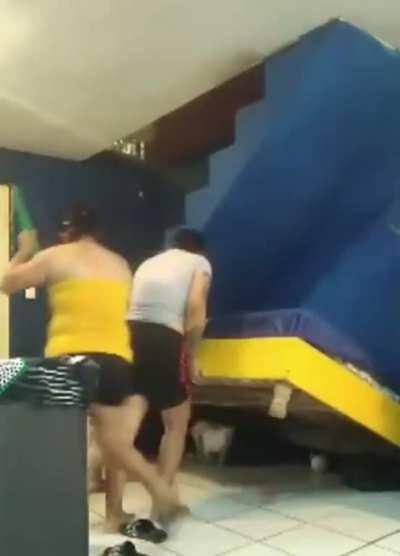 save a cat with a baby nearby