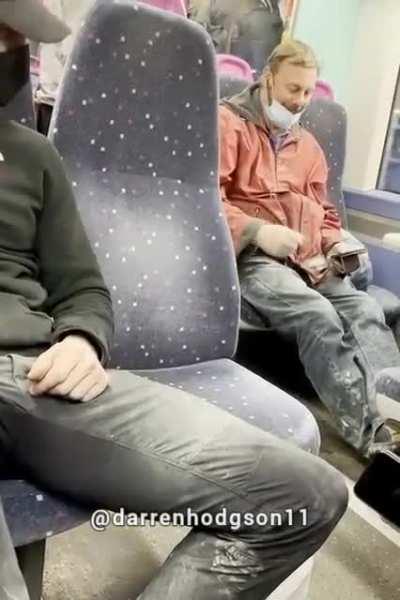 Man realizes his earphones are not plugged in, dies inside with a smile on his face