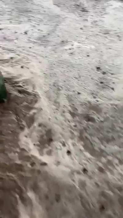 Flash flood at our nursery yesterday