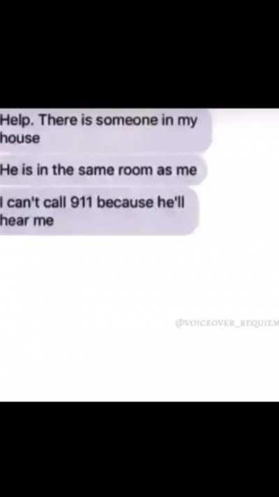 You win i call 911, you lose i call you