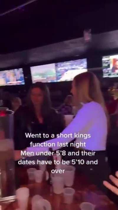 Short guys with tall girlfriends have a get together