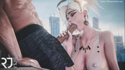 Mercy blowjob (roninjelly)