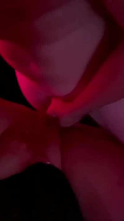 Love how she kept her ring on as she felt me stretched her wider than her hubby