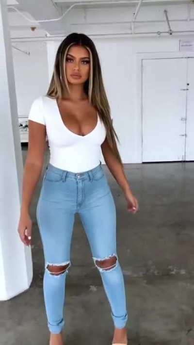 Tight jeans