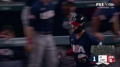 [Highlight] Trea Turner does it again as he hits a solo shot to give USA a 1-0 lead!