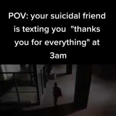 Don't know if my friend would run to me like that..