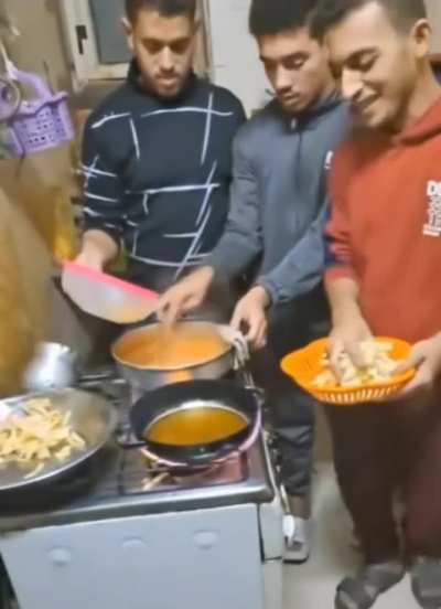 Putting something very wet and cold into something ridiculously hot.