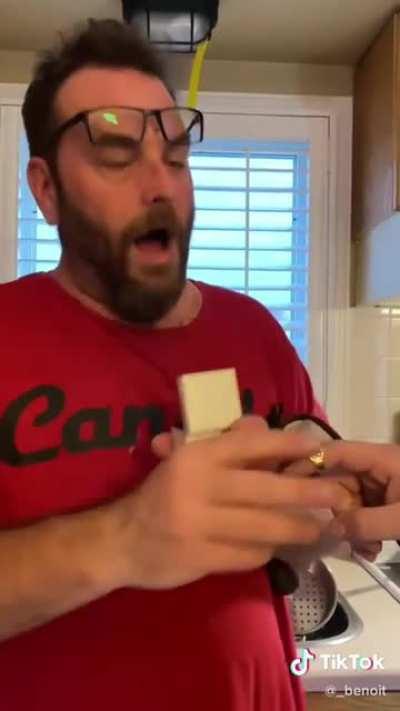 He got so emotional :)