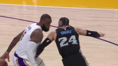 [Highlight] Dillon Brooks gets LeBron in the nether region and gets ejected with a Flagrant 2