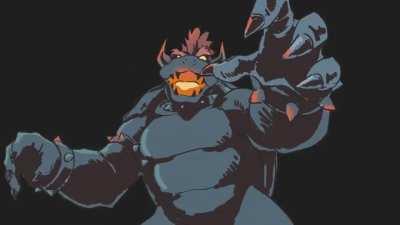 Kiryu Coco/Super Mario vs. Bowser, animation by @ringo_yadoku