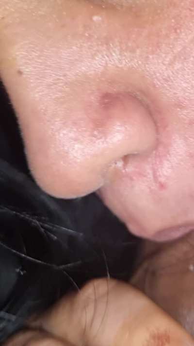 She kissed her hubby after sucking me like that