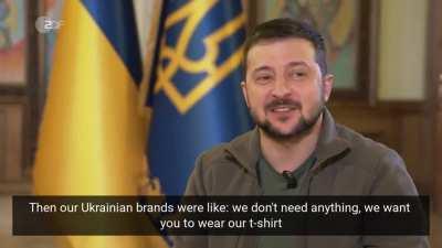 Ze on his t-shirt for ZDF w/ eng subs (Oct, 2022)