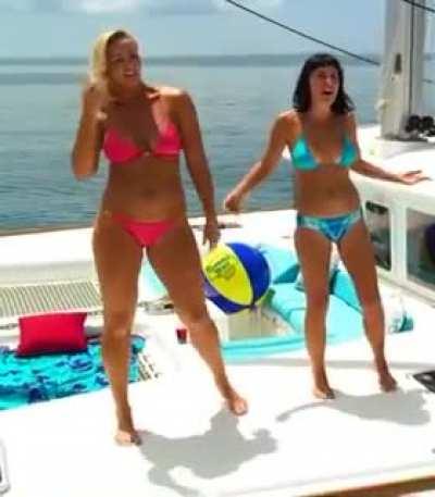 Vanessa Cater and Laura Willette flashing their tits