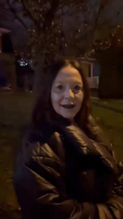 what yall doing if yall walking and you see this at night