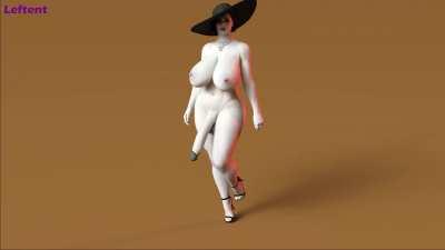 Lady Futa Dimitrescu Animation By twitter.com/Leftent77