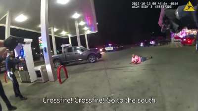 Police officers shoot suspect armed with wrench 34 times