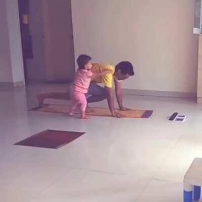 Father's day + Yoga day